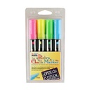 Fluorescent Broad Point Chalk Marker Chisel Tip Set 4H Pack of 4_1