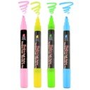 Fluorescent Broad Point Chalk Marker Chisel Tip Set 4H Pack of 4_2