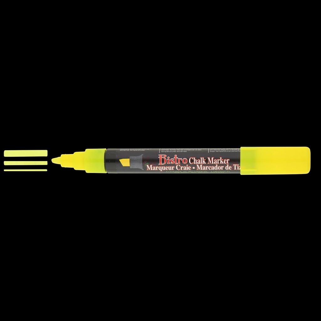 Fluorescent Broad Point Chalk Marker Chisel Tip Set 4H Pack of 4_4