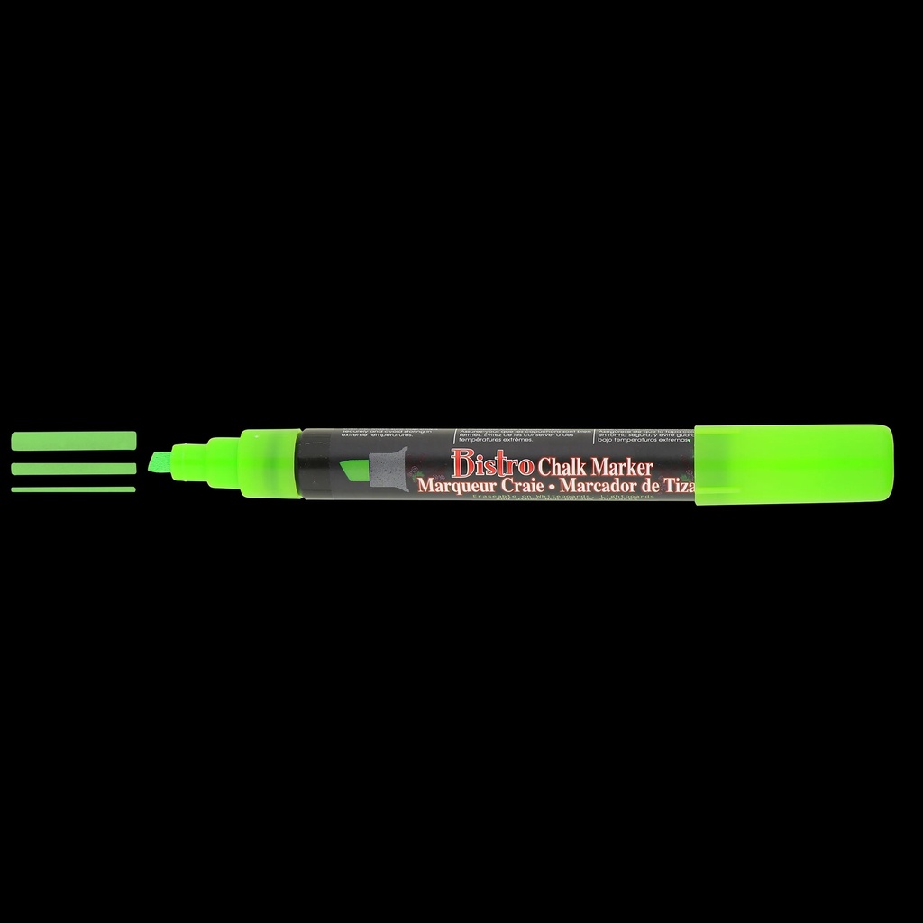 Fluorescent Broad Point Chalk Marker Chisel Tip Set 4H Pack of 4_6