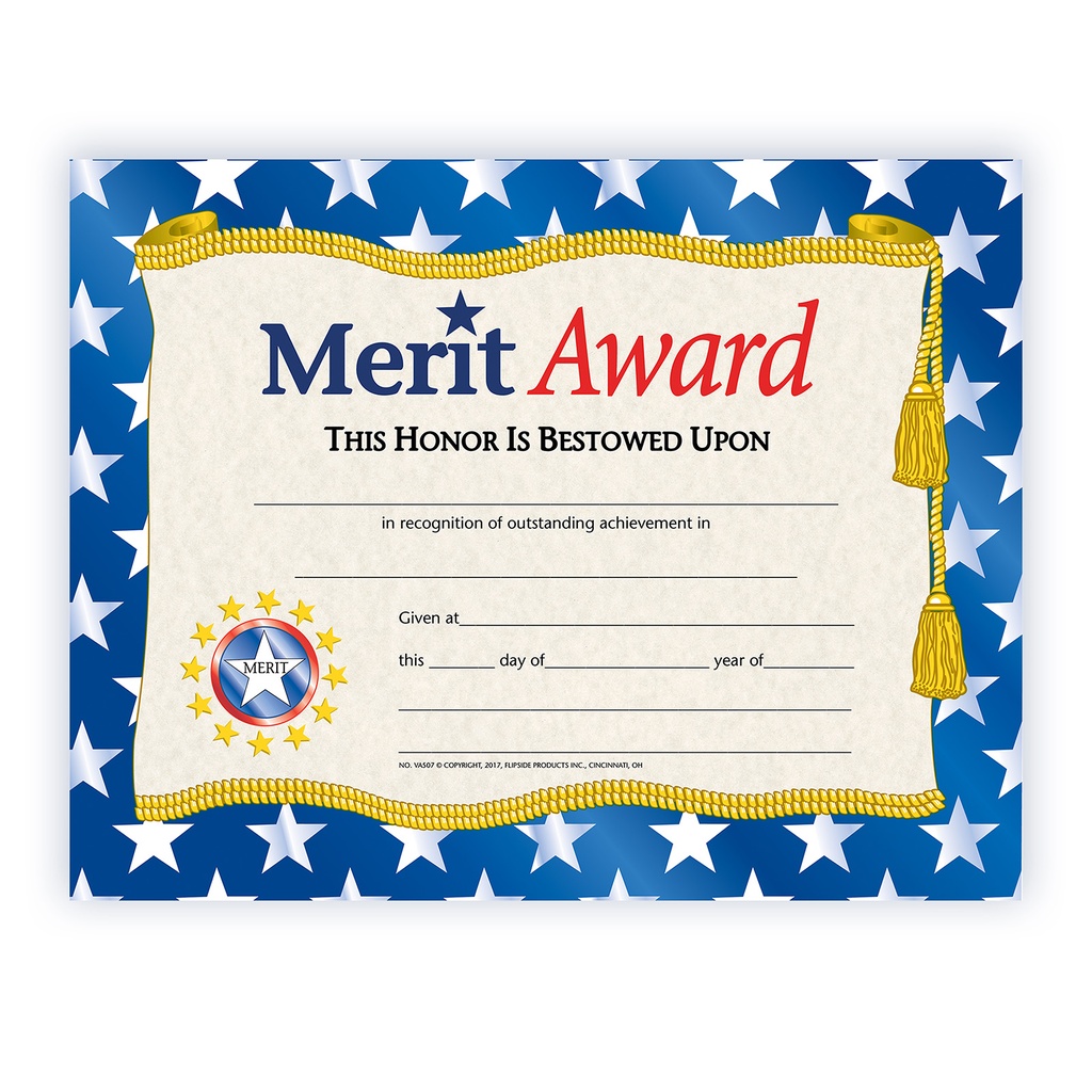 Merit Award Certificates Pack of 30_1