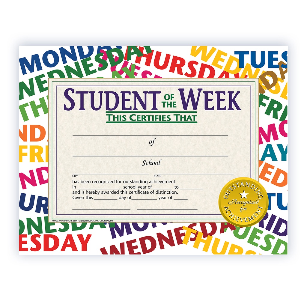 Student of the Week Certificates Pack of 30_1