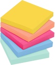 Super Sticky Notes - Summer Joy Collection - 3" x 3" Plain, 24-Pack