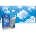 Calming Covers Ceiling Light Filters, 2' x 4', Clouds, Pack of 4_2