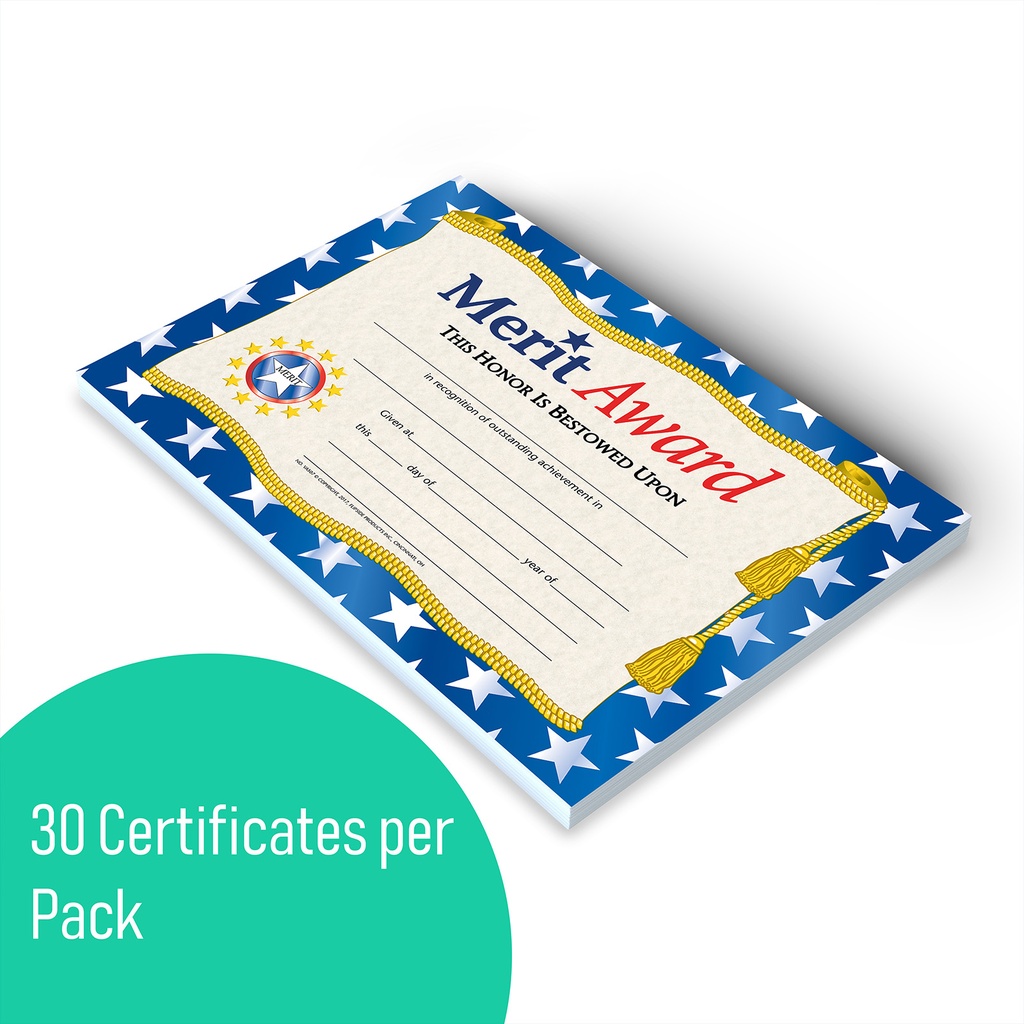 Merit Award Certificates Pack of 30_3