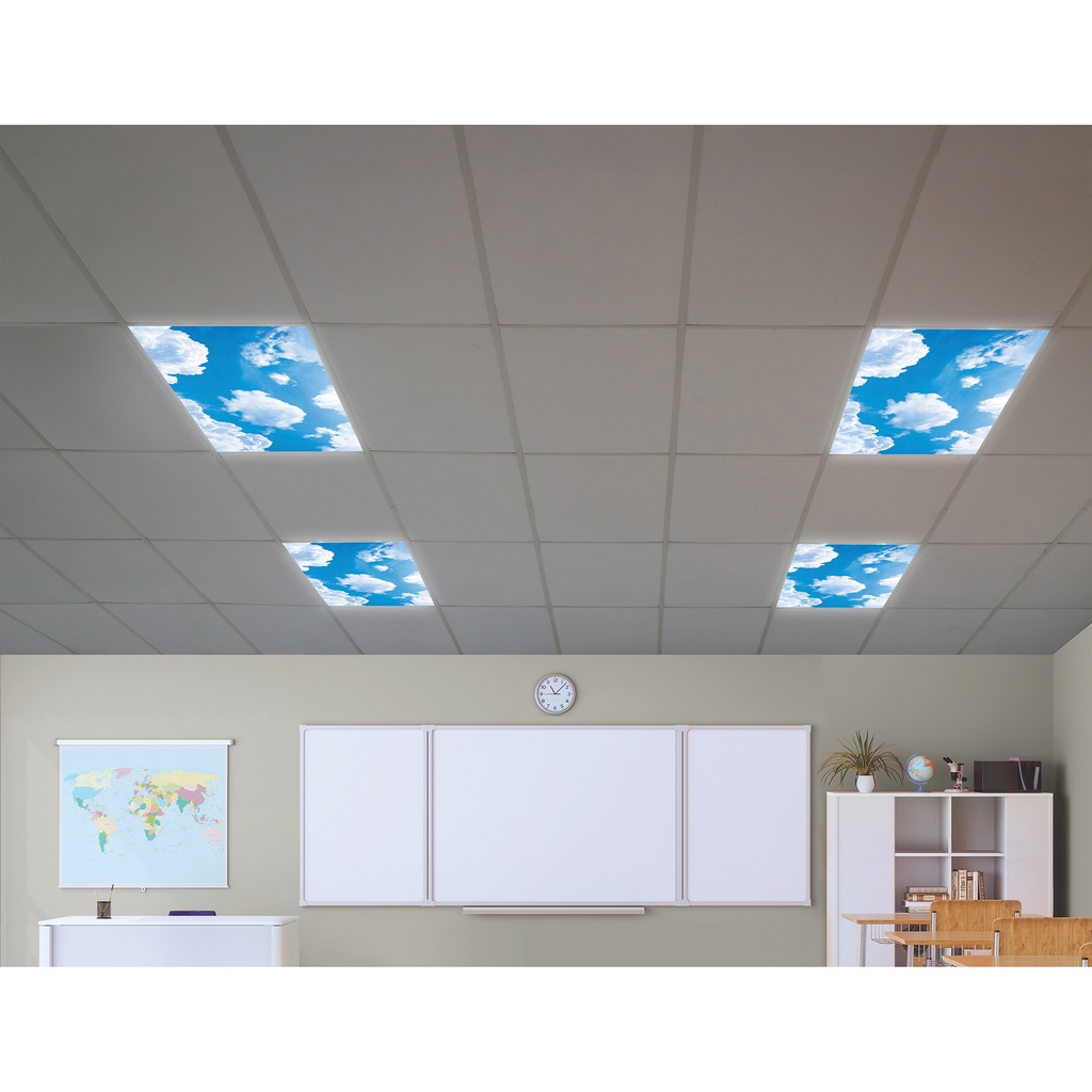 Calming Covers Ceiling Light Filters, 2' x 4', Clouds, Pack of 4_4