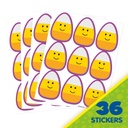 Candy Corn Giant Stickers, Pack of 36