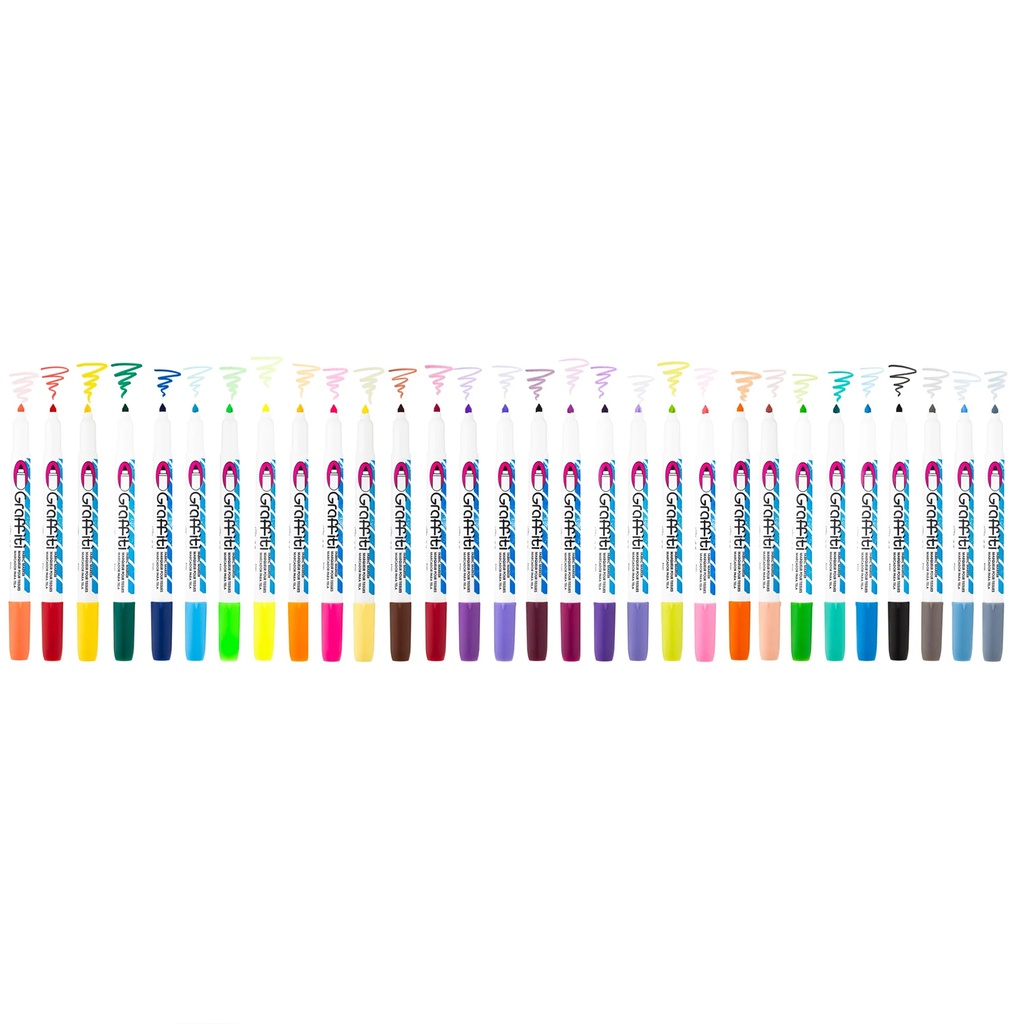 Graffiti Fabric Marker Set 30 Markers_1