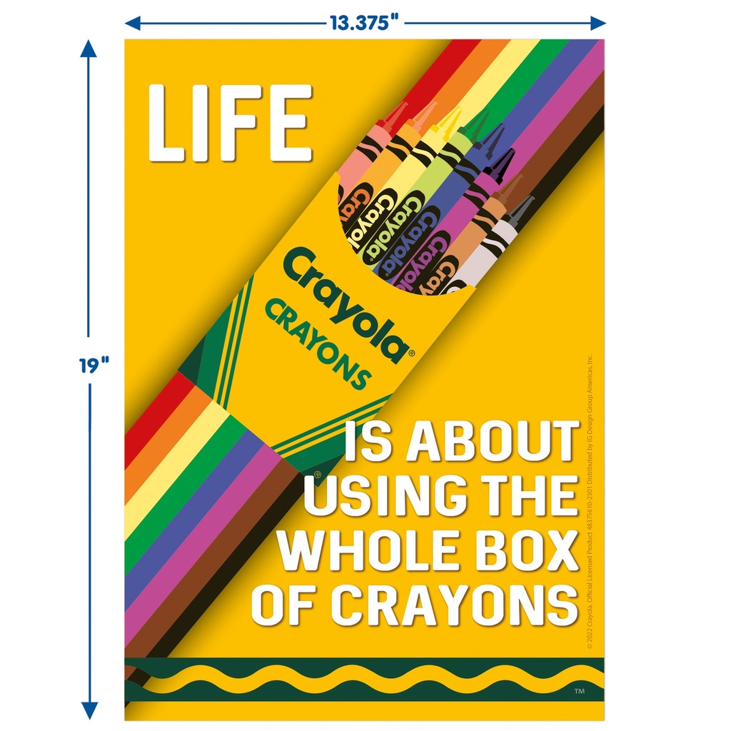 Crayola® Use the Whole Box of Crayons Poster, 13" x 19"