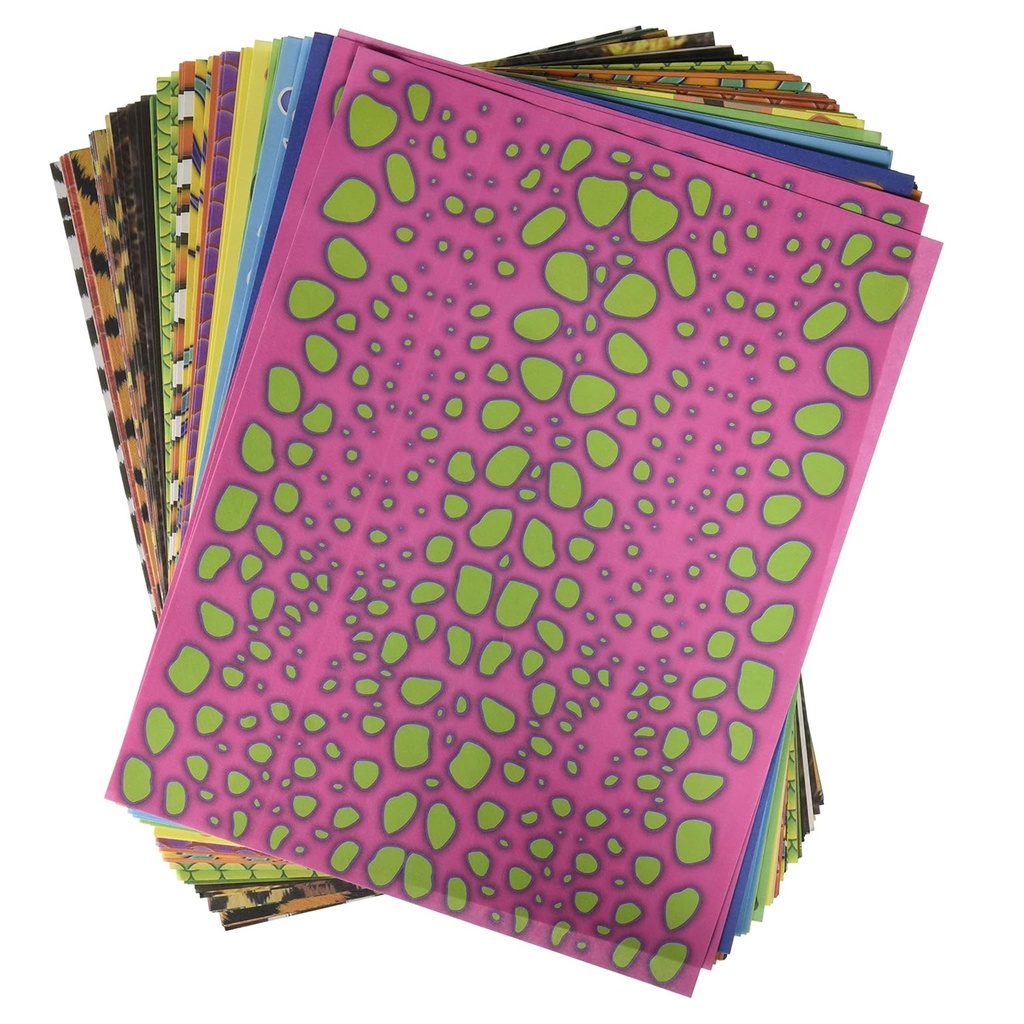 8.5" x 11" Craft Paper Creatures and Animals Value Pack 96 Sheets_1