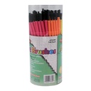 Assorted Colors Plastic Artist Brushes 144 Tub_2