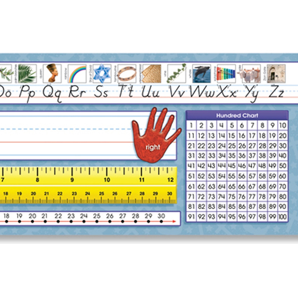Traditional Manuscript Primary Desk Plates Pack of 36_2