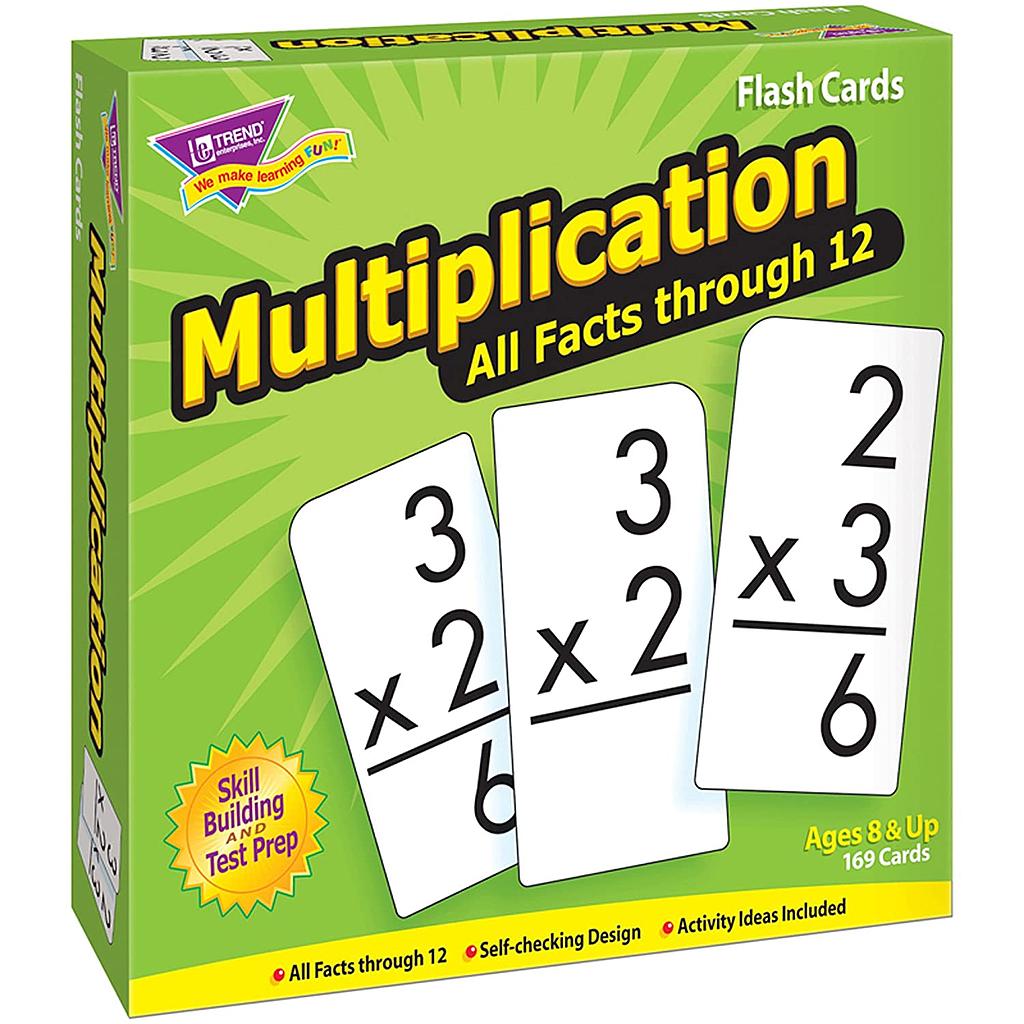 TREND® Skill Drill Flash Cards — Multiplication 0–12 All Facts (169 cards)