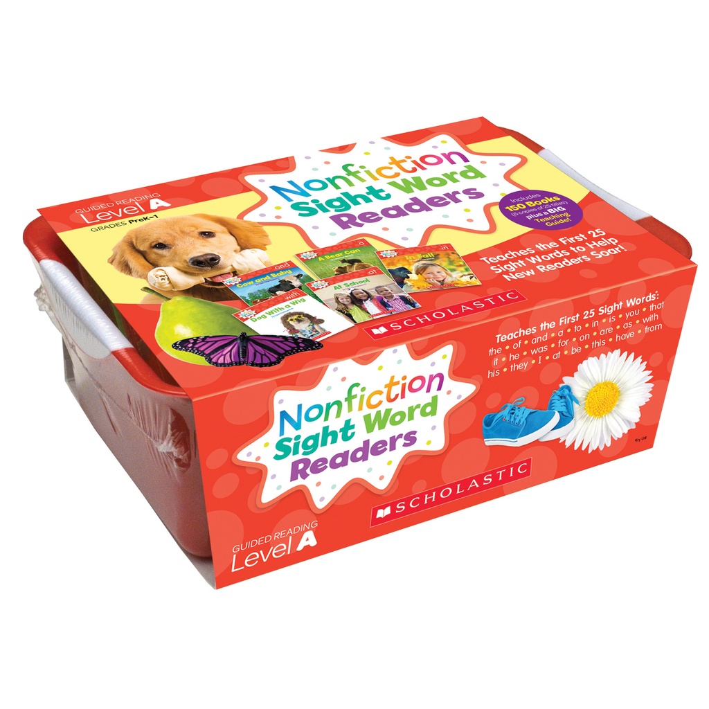 Scholastic® Nonfiction Sight Word Readers — Level A classroom tub