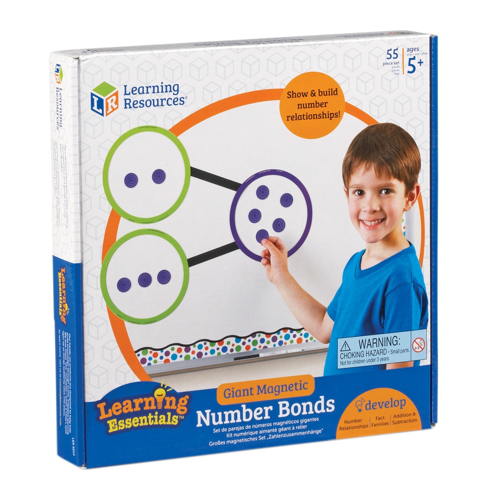 Learning Resources® Giant Magnetic Number Bonds — Whiteboard Demo Set