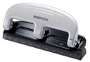 EZ Squeeze™ 3‑Hole Punch, 20‑Sheet Capacity, Silver/Black