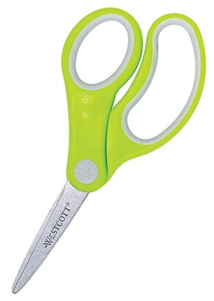 Soft Handle 5" Kids Scissors, Pointed, Assorted Colors (No Color Choice) | 14727 ACM