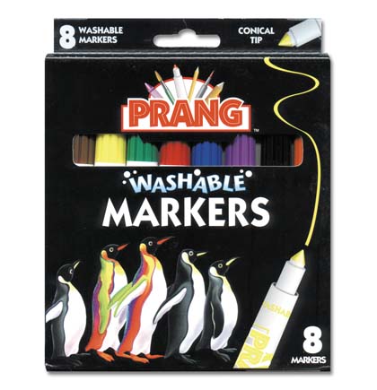 Prang Washable Marker Set 8 Classic Colors