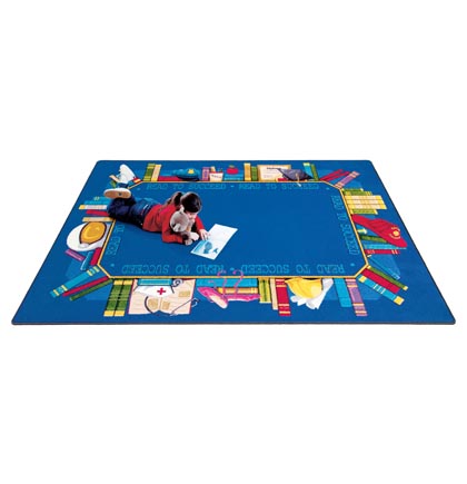 Read to Succeed Rug 5ft 4in x 7ft 8in Oval