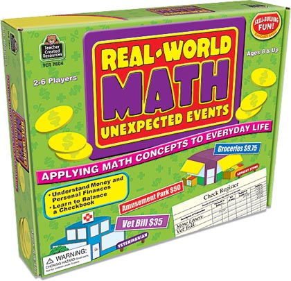 Teacher Created Resources® Real World Math: Unexpected Events Game — Real-life money decisions