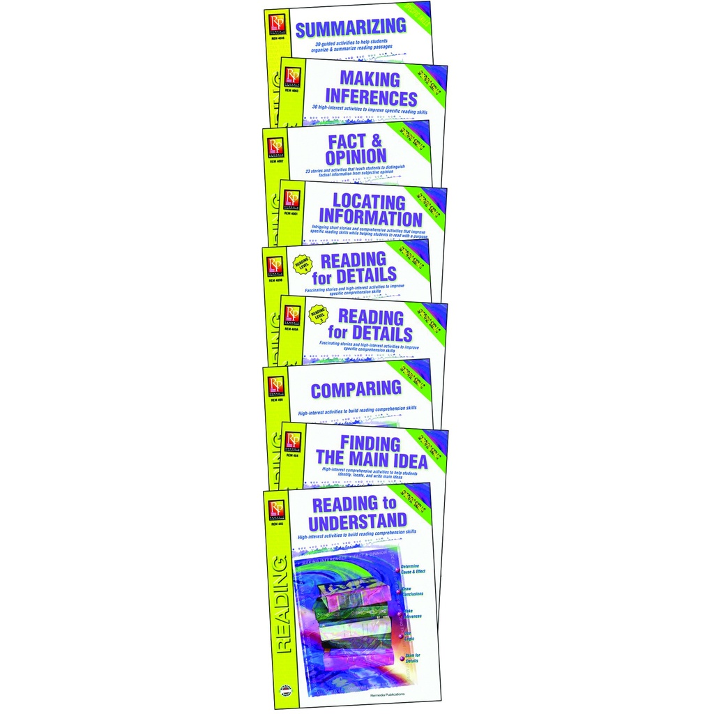 Remedia Publications® Specific Skills Series, 9-Book Reading Comprehension Set