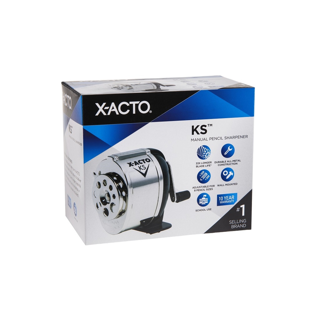 X-ACTO® Ranger (KS) Table or Wall-Mount Manual Pencil Sharpener,2.75" x 4.75" x 4.25"