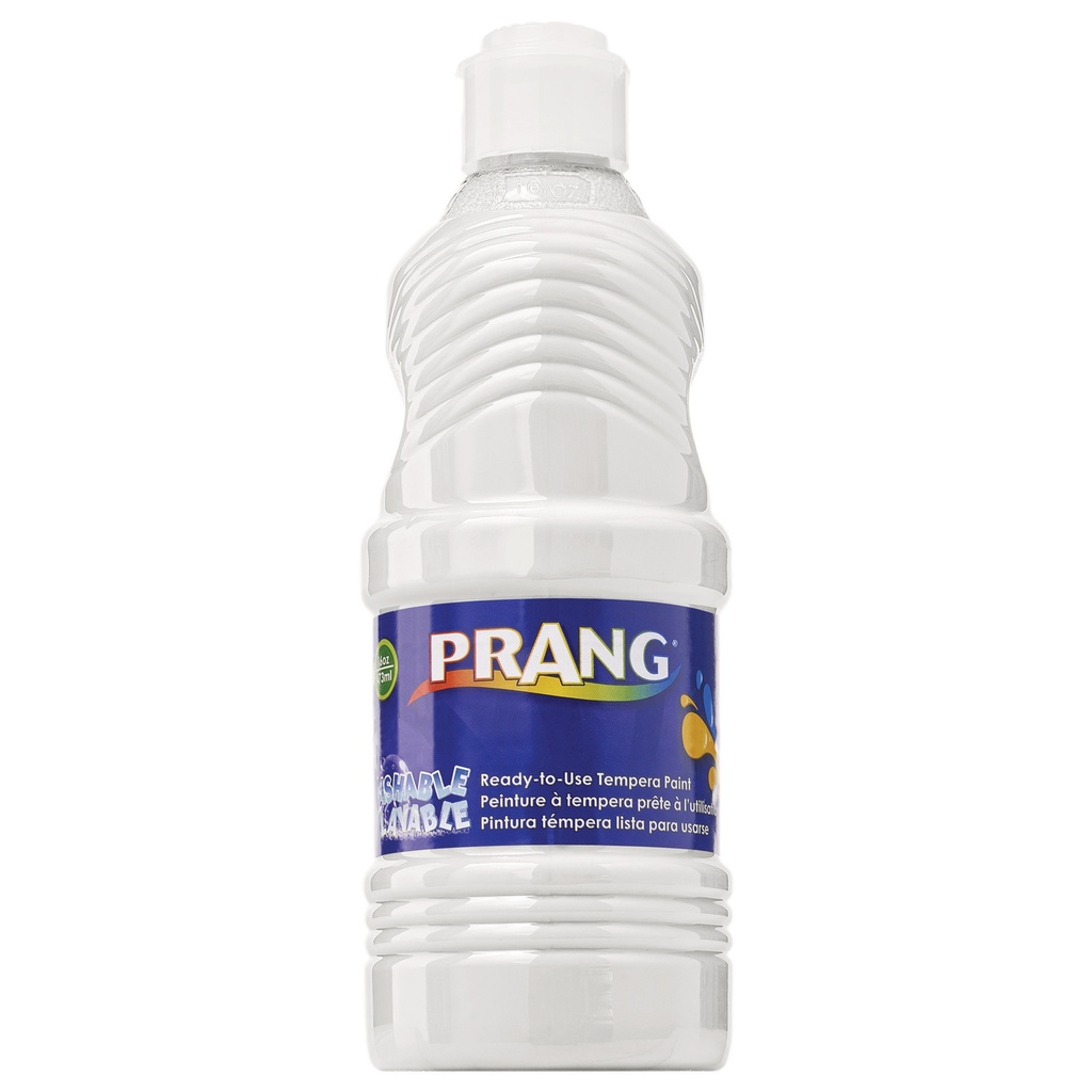 Prang® Washable Tempera Paint, White, 16 oz,16 fl oz, 1 Bottle 