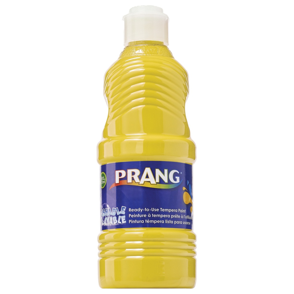 Prang® Washable Tempera Paint, Yellow, 16 oz,16 fl oz, 1 Bottle 