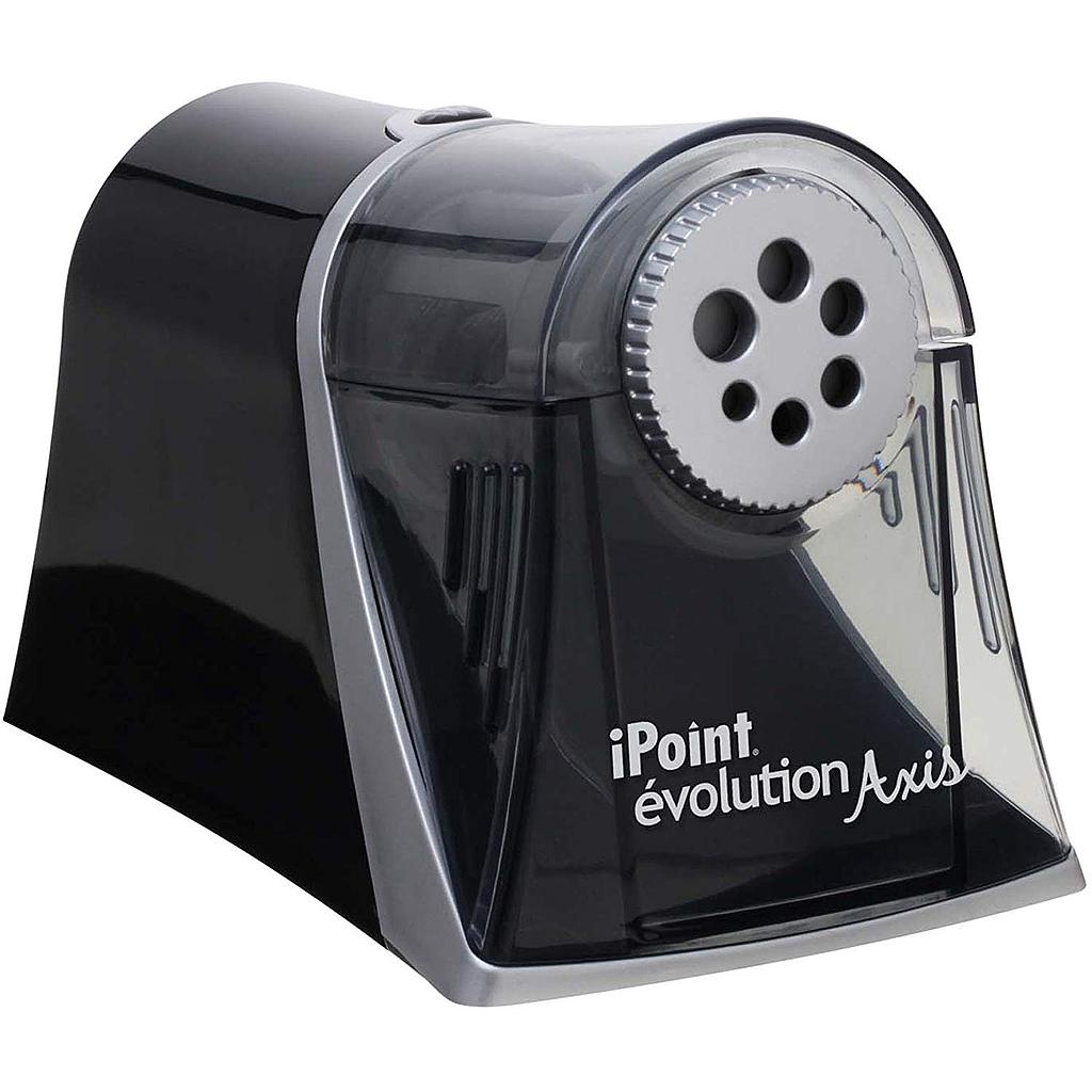 iPoint Evolution Axis Heavy Duty Electric Pencil Sharpener, Black/Silver | 15509 ACM