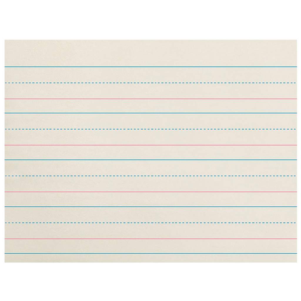 Pacon Zaner‑Bloser Sulphite Handwriting Paper Pre‑K & K, 10.5" × 8", 500 Sheets