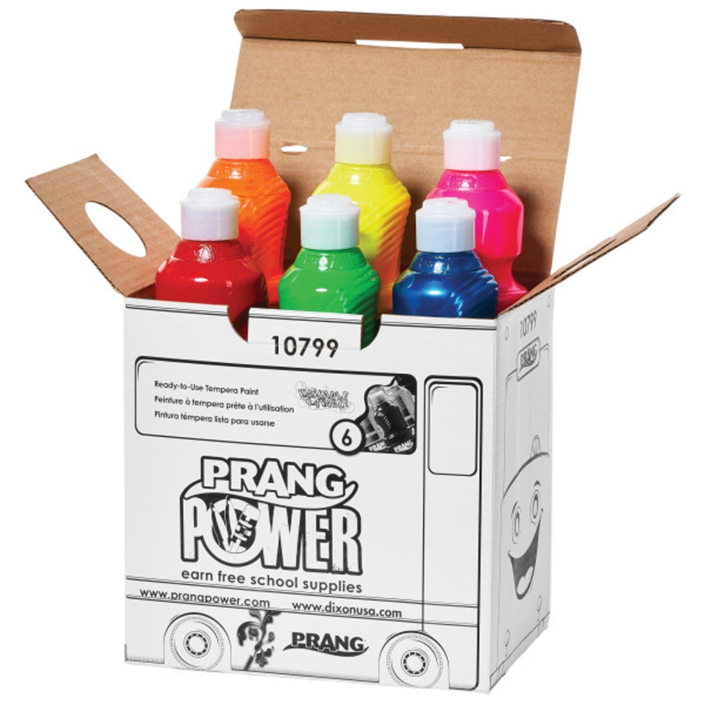 Prang® Ready-to-Use Washable Tempera Paint Set 