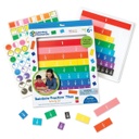 Learning Resources® Rainbow Fraction® Plastic Tiles with Tray,Tile sizes vary; tray approx. 9" x 10", 51-piece set with tray 