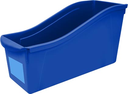 Storex® Large Book Bin — Blue (6‑Pack)