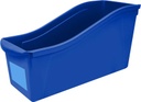 Storex® Large Book Bin — Blue (6‑Pack)