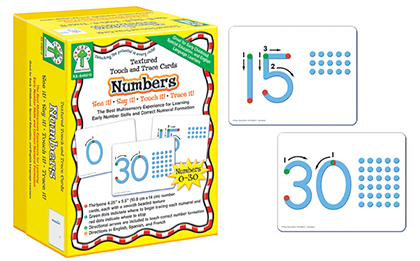 Numbers Textured Touch and Trace Cards