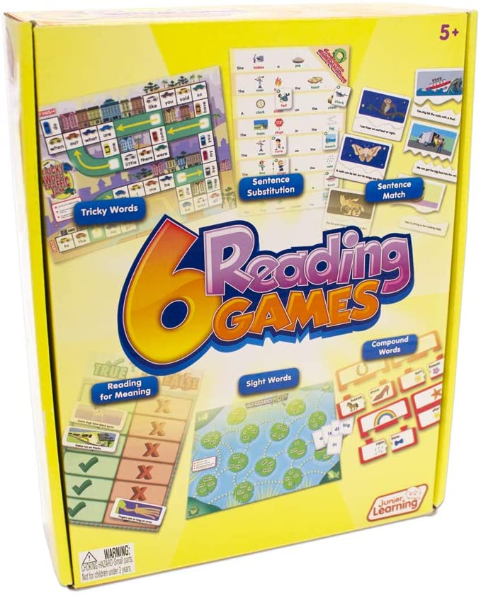 Junior Learning® 6 Reading Games, Early Word & Sentence Skills (JRL405)