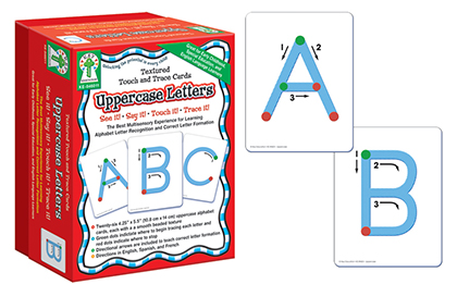 Uppercase Textured Touch and Trace Cards