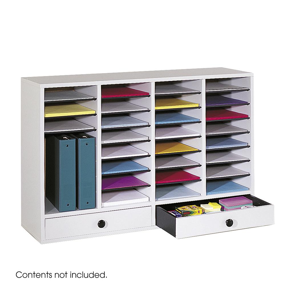 Gray 32 Compartment 2 Drawer Organizer