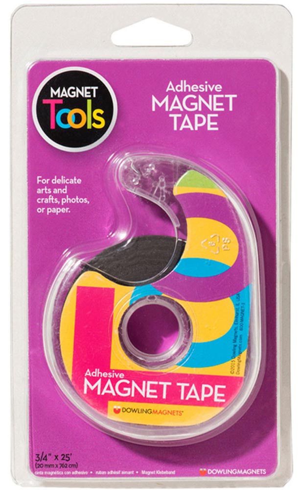 Dowling Magnets® Magnet Tape — 25' roll for labels and lightweight displays