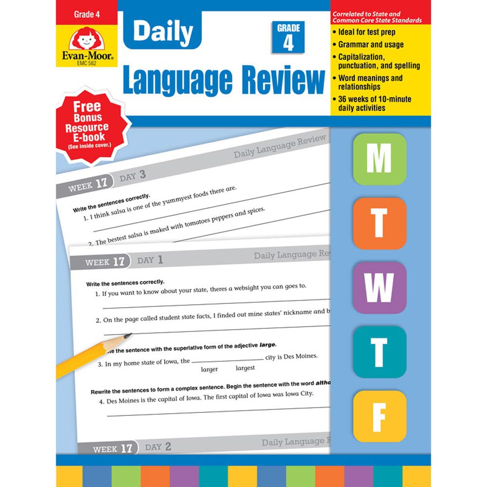 Daily Language Review Grade 4           Each