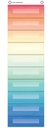 Watercolor 10 Pocket File Storage Pocket Chart