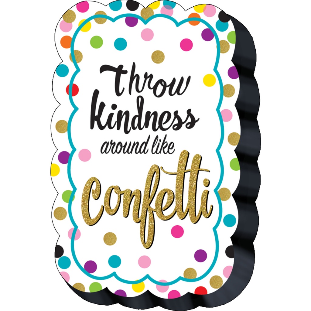 Teacher Created Resources® Confetti Magnetic Whiteboard Eraser — Approx. 4" × 2½" × ⅞"