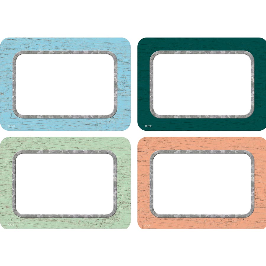 Painted Wood Name Tags/Labels - Multi-Pack