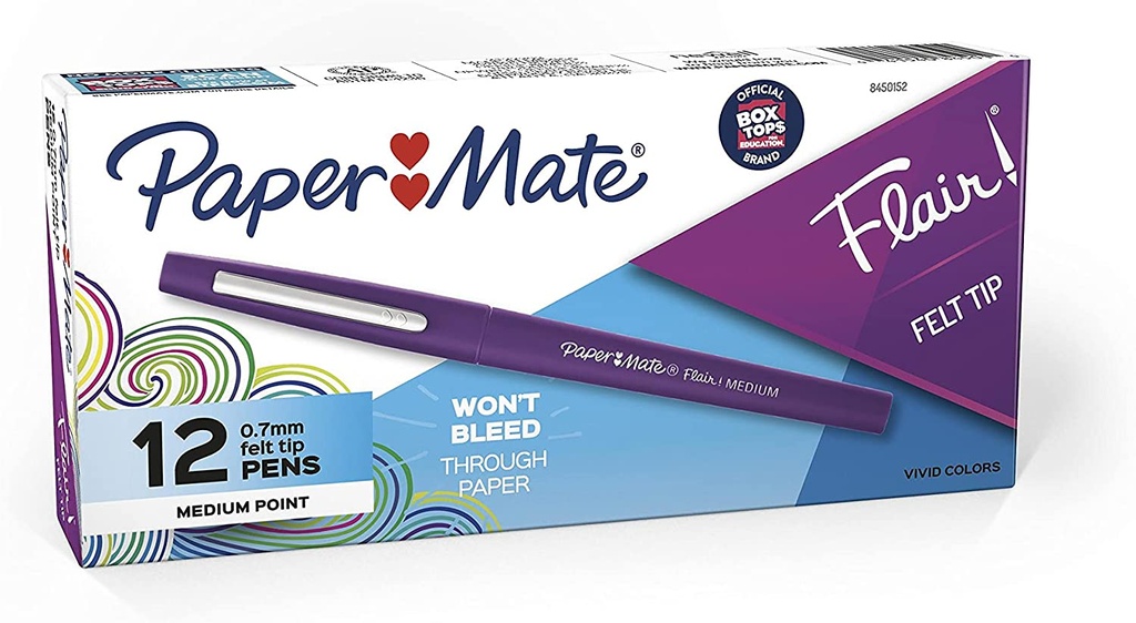 Paper Mate Flair Pens Purple 12 pack