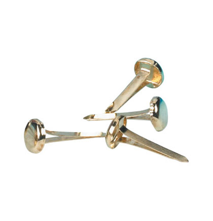 100ct 1/2" Brass Plated Fasteners