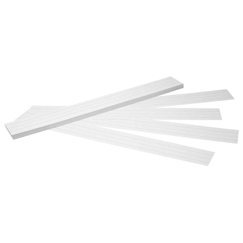 100ct 3" x 24" White Sentence Strips Pack | 5166 PAC