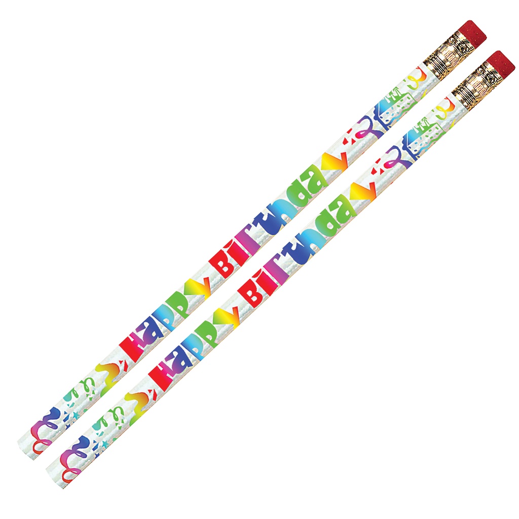 12ct Happy Birthday Fiesta Pencils | D1361 MSG