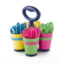 School Scissor Caddy, Blunt 5" Kids Scissors, Anti-Microbial Protection, 24 Scissors | 14756 ACM