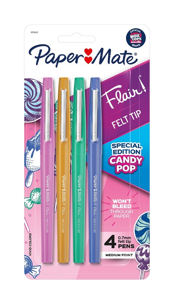 PaperMate Flair 4 Color Med Point Candy Pop Pens