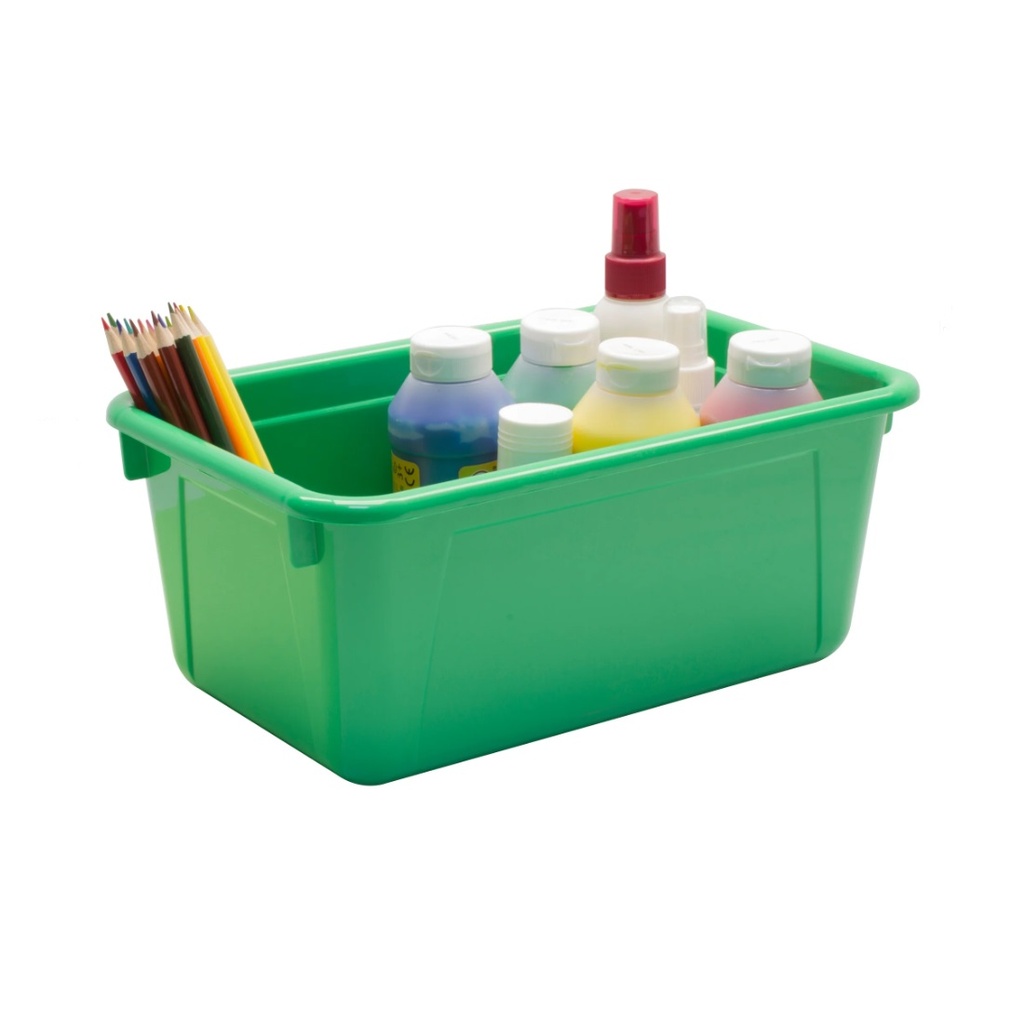 Storex® Small Cubby Bin — Green, standard classroom size